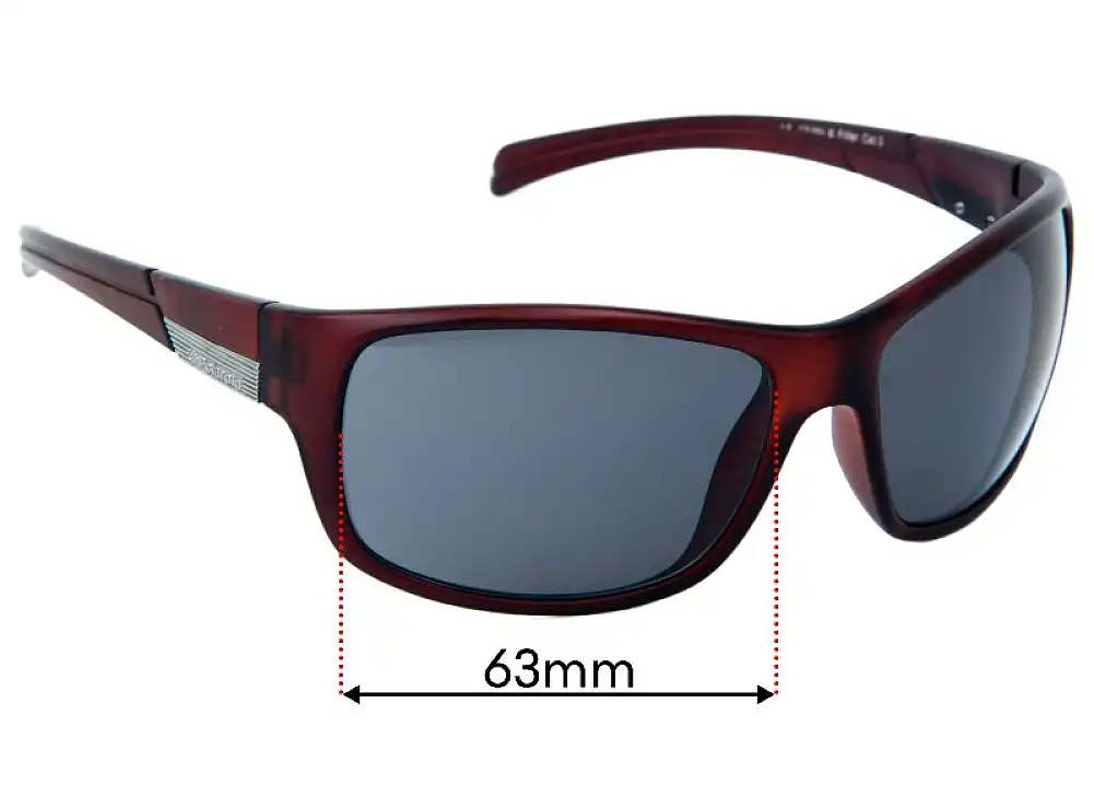 Sunglass Fix Replacement Lenses for Polaroid P8360 - 63mm Wide Sunglass Fix Replacement Lenses for Polaroid P8360 - 63mm Wide