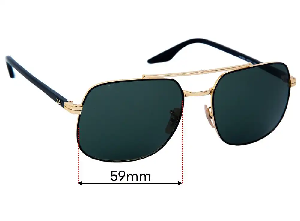 Sunglass Fix Replacement Lenses for Ray-Ban RB3699 - 59mm Wide Sunglass Fix Replacement Lenses for Ray-Ban RB3699 - 59mm Wide