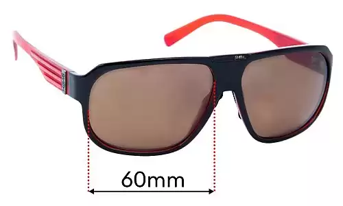 Sunglass Fix Replacement Lenses for Smith Gibson - 60mm Wide Sunglass Fix Replacement Lenses for Smith Gibson - 60mm Wide
