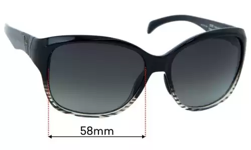 Sunglass Fix Replacement Lenses for Smith Jetset - 58mm Wide Smith Jetset Replacement Lenses 58mm wide