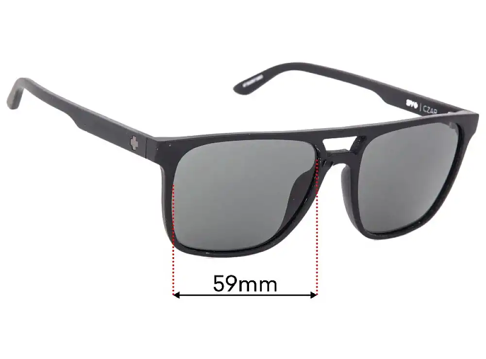 Sunglass Fix Replacement Lenses for Spy Optic Czar - 59mm Wide Sunglass Fix Replacement Lenses for Spy Optic Czar - 59mm Wide