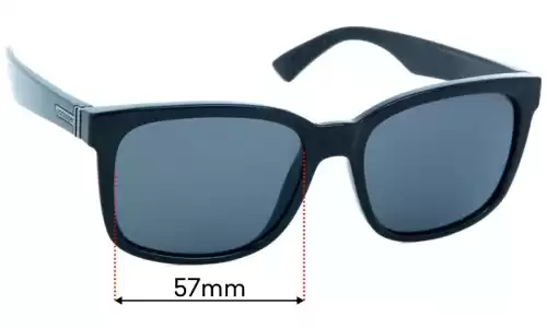 Sunglass Fix Replacement Lenses for Von Zipper Howl - 57mm Wide Von Zipper Howl Replacement Lenses 57mm wide