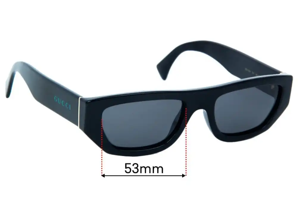 Sunglass Fix Replacement Lenses for Gucci GG1134S - 53mm Wide Sunglass Fix Replacement Lenses for Gucci GG1134S - 53mm Wide