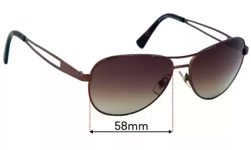 Sunglass Fix Replacement Lenses for Polo RA 4115 - 58mm Wide Polo RA 4115 Replacement Lenses 58mm wide