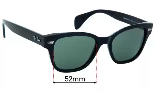 Sunglass Fix Replacement Lenses for Ray-Ban RB0880S - 52mm Wide Ray-Ban RB0880S Replacement Lenses 52mm wide