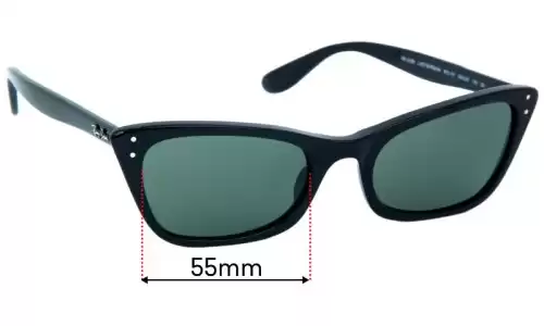 Sunglass Fix Replacement Lenses for Ray-Ban RB2299 Lady Burbank - 55mm Wide Ray-Ban RB2299 Lady Burbank Replacement Lenses 55mm wide