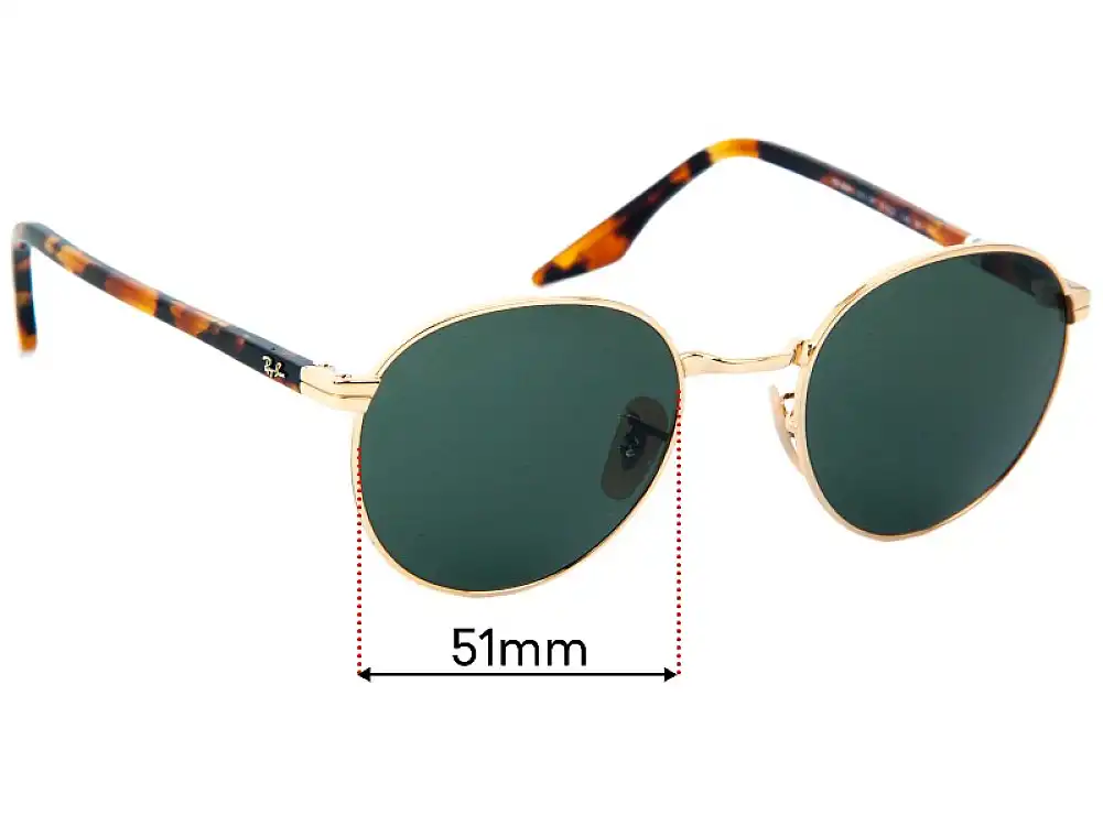 Sunglass Fix Replacement Lenses for Ray-Ban RB3691 - 51mm Wide Sunglass Fix Replacement Lenses for Ray-Ban RB3691 - 51mm Wide