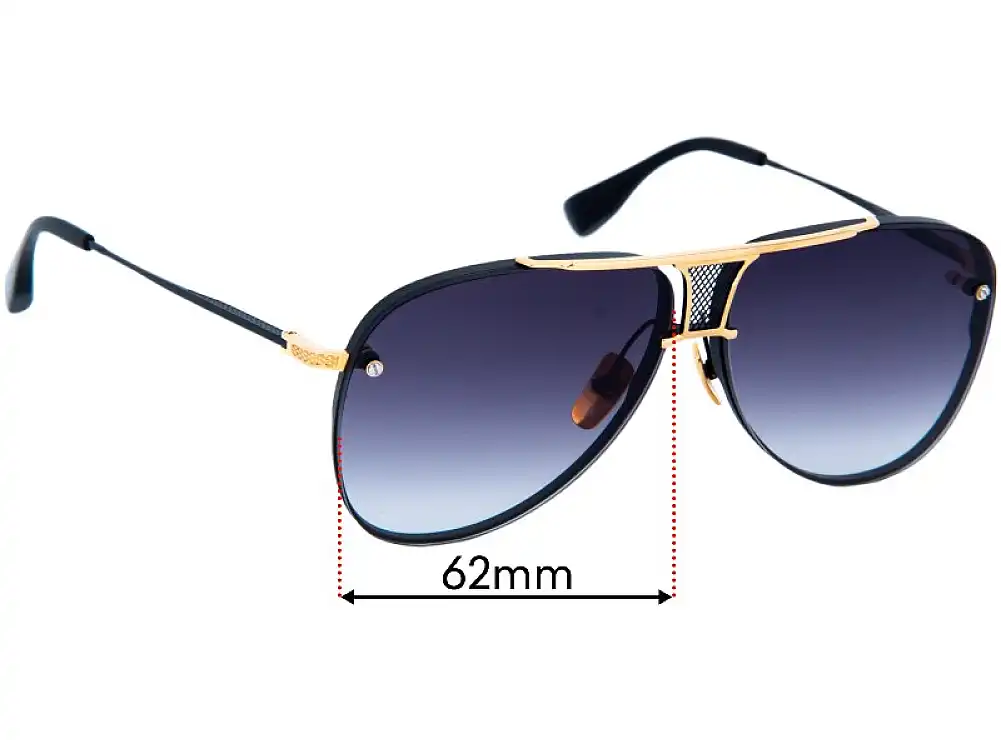 Sunglass Fix Replacement Lenses for Dita Decade Two - 62mm Wide Sunglass Fix Replacement Lenses for Dita Decade Two - 62mm Wide