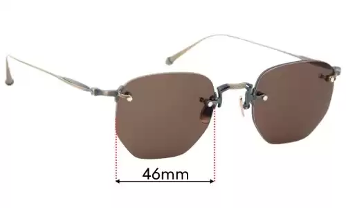 Matsuda M3104 Replacement Lenses - 46mm Matsuda M3104 Replacement Sunglass Lenses - 46mm