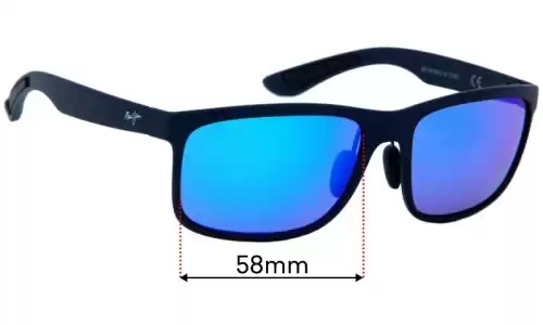 Sunglass Fix Replacement Lenses for Maui Jim MJ449 Huelo - 58mm Wide Maui Jim MJ449 Huelo Replacement Lenses 58mm wide