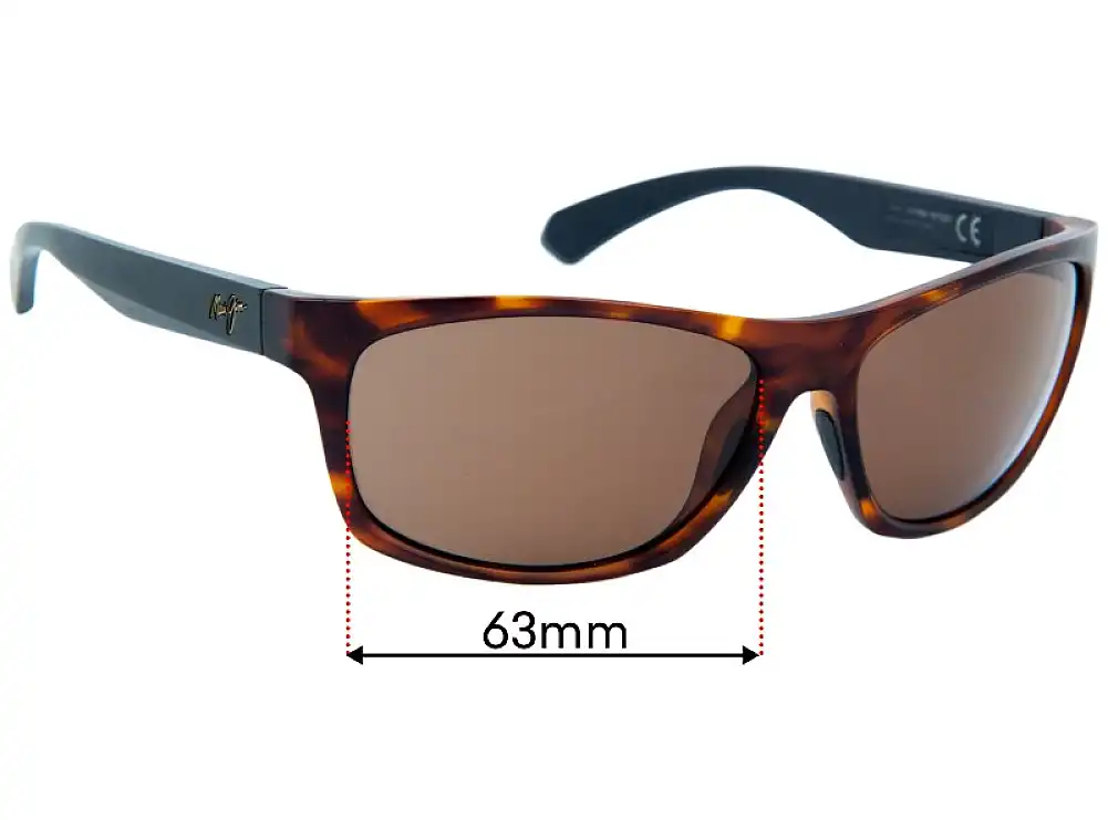 Sunglass Fix Replacement Lenses for Maui Jim MJ770 Tumbleland - 62mm Wide Sunglass Fix Replacement Lenses for Maui Jim MJ770 Tumbleland - 62mm Wide