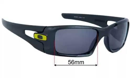 Sunglass Fix Replacement Lenses for Oakley Crankcase OO9165 - 56mm Wide Oakley Crankcase OO9165 Replacement Lenses 56mm wide