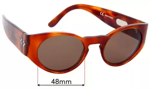 Sunglass Fix Replacement Lenses for P. Johnson A.S.O - 48mm Wide P. Johnson A.S.O Replacement Lenses 48mm wide
