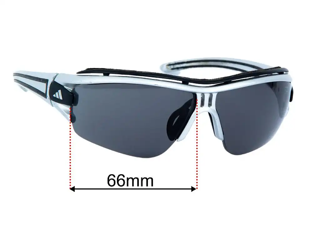 Sunglass Fix Replacement Lenses for Adidas A168 Evil Eye Halfrim Pro S - 66mm Wide Sunglass Fix Replacement Lenses for Adidas A168 Evil Eye Halfrim Pro S - 66mm Wide