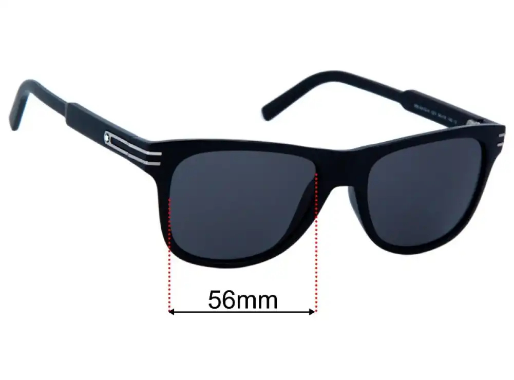Replacement Lenses for Montblanc MB 641S-H - 56mm Wide Replacement Lenses for Montblanc MB 641S-H - 56mm Wide