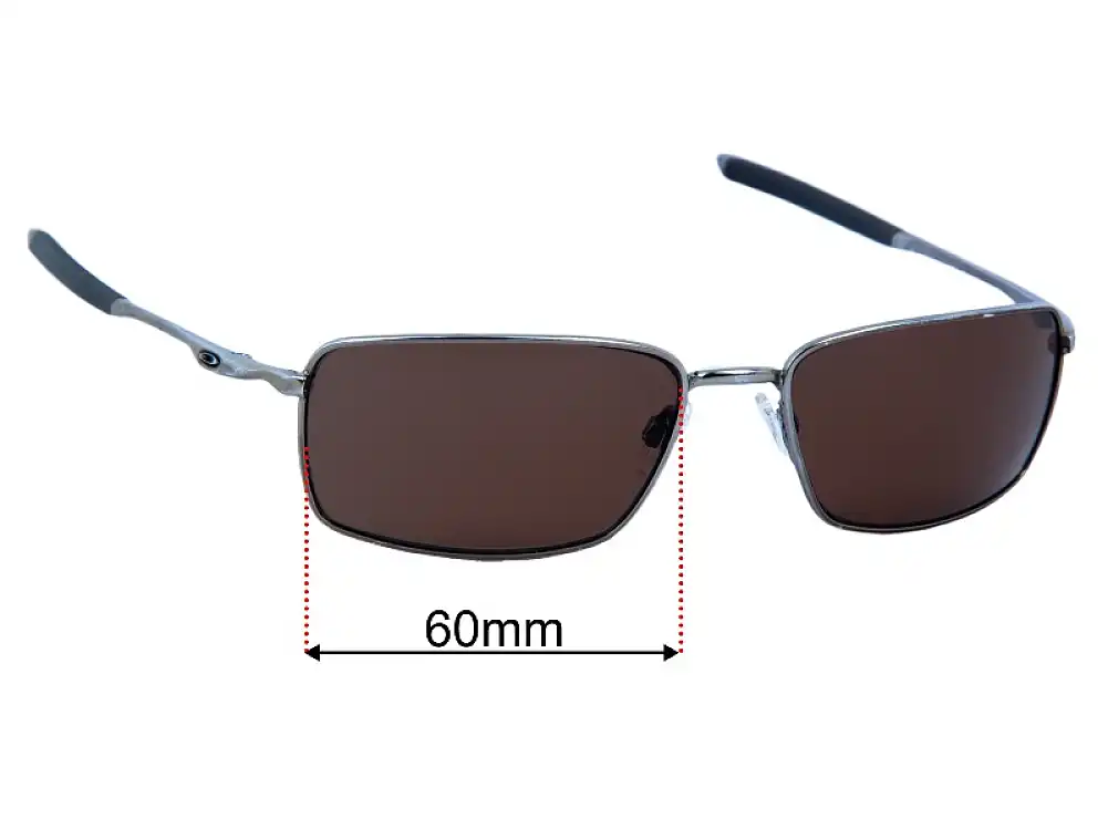 Sunglass Fix Replacement Lenses for Oakley Square Wire OO4075 - 60mm Wide Sunglass Fix Replacement Lenses for Oakley Square Wire OO4075 - 60mm Wide