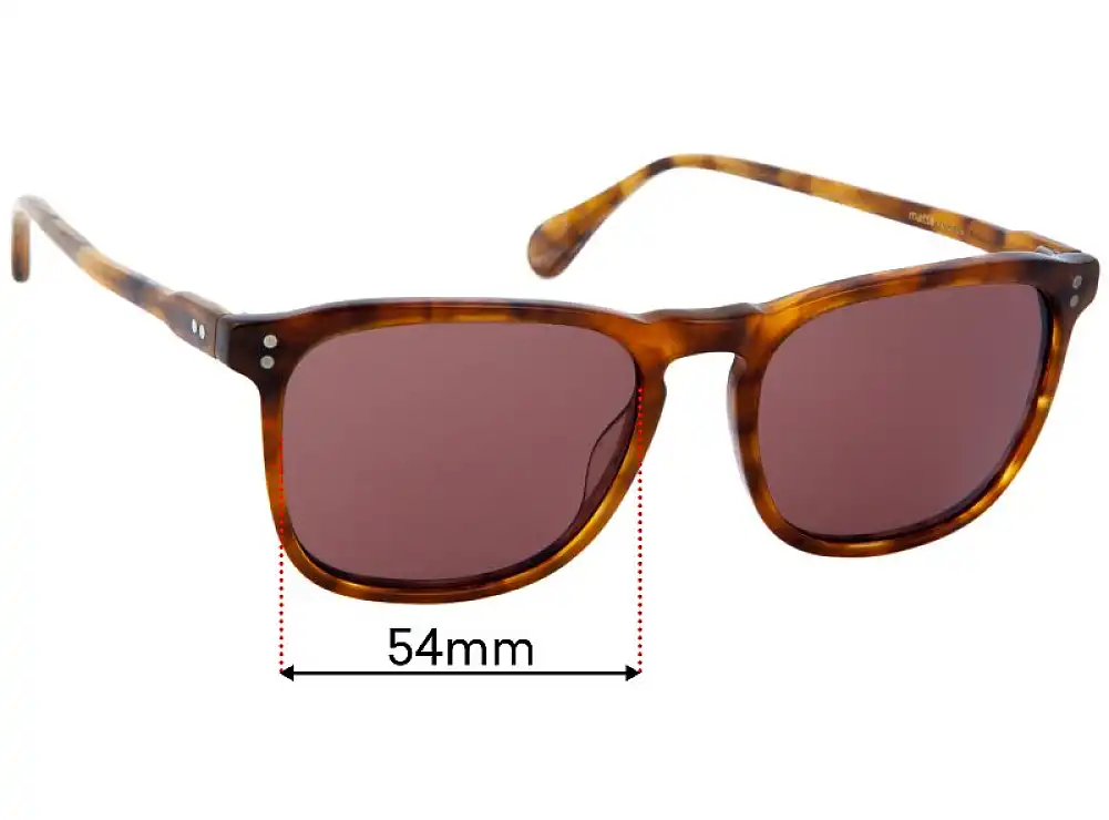 Sunglass Fix Replacement Lenses for Raen Wiley - 54mm Wide Sunglass Fix Replacement Lenses for Raen Wiley - 54mm Wide