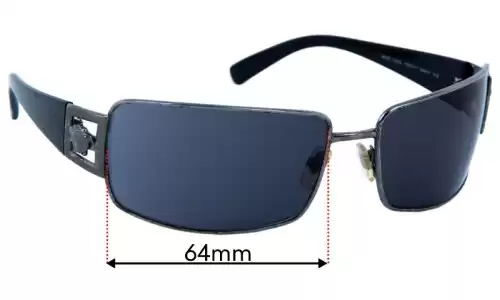 Sunglass Fix Replacement Lenses for Versace MOD 2032 - 64mm Wide Versace MOD 2032 Replacement Lenses 64mm wide