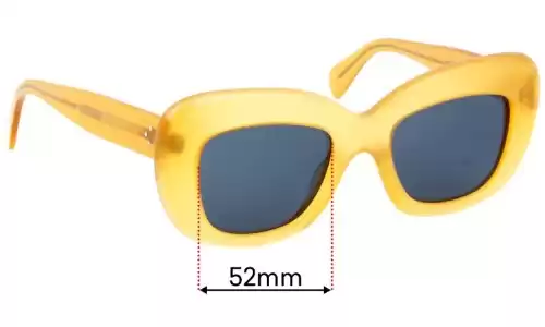 Sunglass Fix Replacement Lenses for Celine CL 41432/S - 52mm Wide Celine CL 41432/S Replacement Lenses 52mm wide