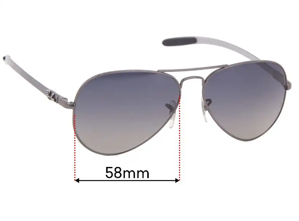 Sunglass Fix Replacement Lenses for Ray-Ban RB8317 - 58mm Wide Sunglass Fix Replacement Lenses for Ray-Ban RB8317 - 58mm Wide