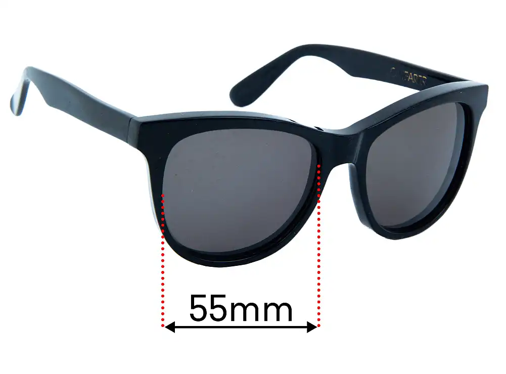 Sunglass Fix Replacement Lenses for Wildfox Cat Farer - 55mm Wide Sunglass Fix Replacement Lenses for Wildfox Cat Farer - 55mm Wide