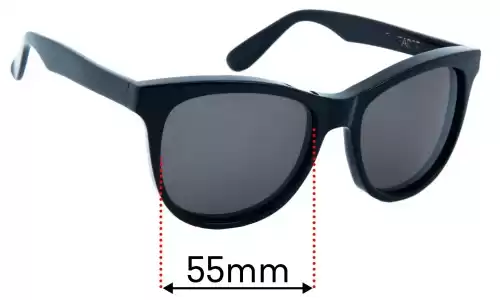 Sunglass Fix Replacement Lenses for Wildfox Cat Farer - 55mm Wide Wildfox Cat Farer Replacement Lenses 55mm wide
