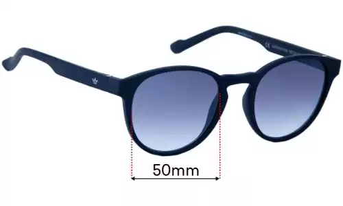 Sunglass Fix Replacement Lenses for Adidas AOR028 - 50mm Wide Adidas AOR028 Replacement Lenses 50mm wide