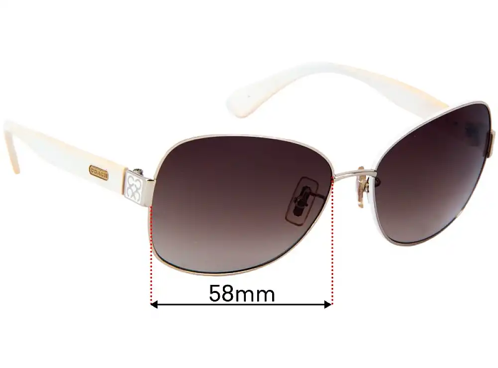 Sunglass Fix Replacement Lenses for Coach S1019 - 58mm Wide Sunglass Fix Replacement Lenses for Coach S1019 - 58mm Wide