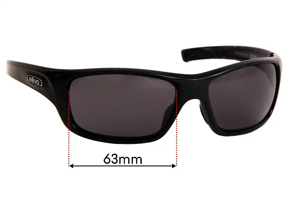 Sunglass Fix Replacement Lenses for Revo RE4073 Guide II - 63mm Wide Sunglass Fix Replacement Lenses for Revo RE4073 Guide II - 63mm Wide