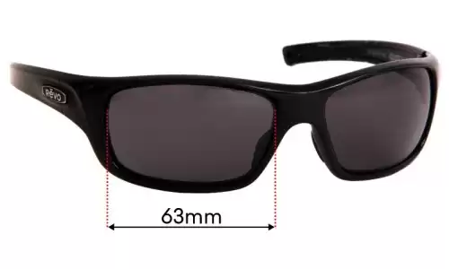 Sunglass Fix Replacement Lenses for Revo RE4073 Guide II - 63mm Wide Sunglass Fix Replacement Lenses for Revo RE4073 Guide II - 63mm Wide
