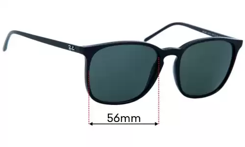 Sunglass Fix Replacement Lenses for Ray Ban RB4387 - 56mm Wide Ray Ban RB4387 Replacement Lenses 56mm wide