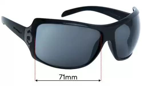 Sunglass Fix Replacement Lenses for Arnette Undercover AN4091 - 71mm Wide Arnette Undercover AN4091 Replacement Lenses 71mm wide