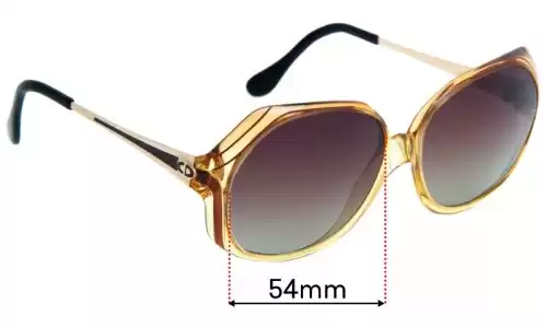 Sunglass Fix Replacement Lenses for Christian Dior 2256 - 54mm Wide Sunglass Fix Replacement Lenses for Christian Dior 2256 - 54mm Wide
