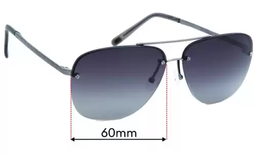 Sunglass Fix Replacement Lenses for Louis Vuitton Damier Socoa Z0216U - 60mm Wide Sunglass Fix Replacement Lenses for Louis Vuitton Damier Socoa Z0216U - 60mm Wide