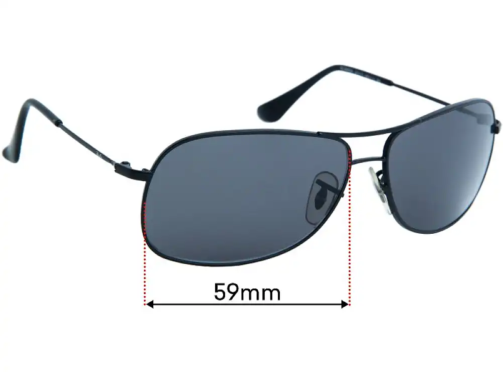 Sunglass Fix Replacement Lenses for Ray-Ban RJ9508S - 59mm Wide Sunglass Fix Replacement Lenses for Ray-Ban RJ9508S - 59mm Wide