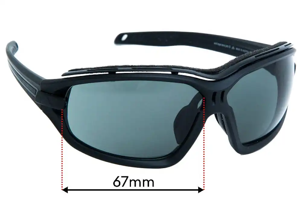 Sunglass Fix Replacement Lenses for Adidas A194 Evil Eye Evo Pro S - 67mm Wide Sunglass Fix Replacement Lenses for Adidas A194 Evil Eye Evo Pro S - 67mm Wide