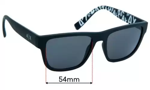 Sunglass Fix Replacement Lenses for Armani Exchange AX 3062 - 54mm Wide Sunglass Fix Replacement Lenses for Armani Exchange AX 3062 - 54mm Wide