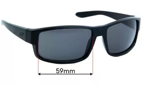 Sunglass Fix Replacement Lenses for Arnette Boxcar AN4224 - 59mm Wide Arnette Boxcar AN4224 Replacement Lenses 59mm wide