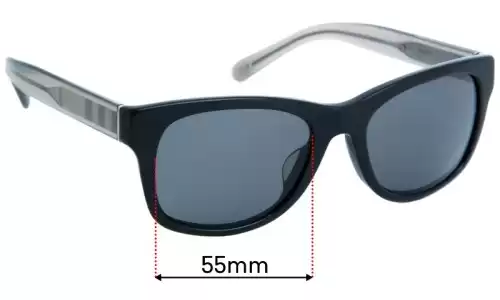 Sunglass Fix Replacement Lenses for Burberry BY 4421816 - 55mm Wide Sunglass Fix Replacement Lenses for Burberry BY 4421816 - 55mm Wide