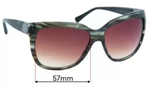 Sunglass Fix Replacement Lenses for Giorgio Armani AR 8042 - 57mm Wide Sunglass Fix Replacement Lenses for Giorgio Armani AR 8042 - 57mm Wide