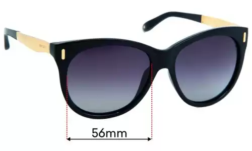 Sunglass Fix Replacement Lenses for Jimmy Choo Ally/S - 56mm Wide Sunglass Fix Replacement Lenses for Jimmy Choo Ally/S - 56mm Wide
