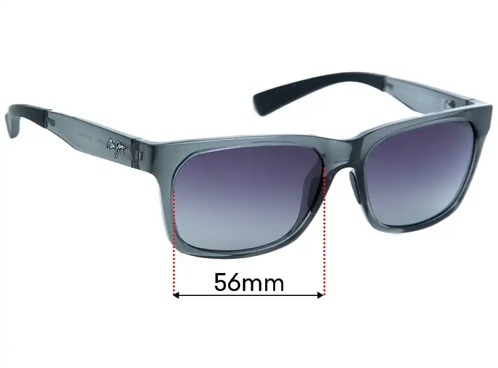 Sunglass Fix Replacement Lenses for Maui Jim MJ539 Boardwalk - 56mm Wide Sunglass Fix Replacement Lenses for Maui Jim MJ539 Boardwalk - 56mm Wide