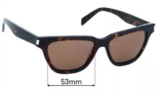 Sunglass Fix Replacement Lenses for Saint Laurent SL 462 SULPICE - 53mm Wide Sunglass Fix Replacement Lenses for Saint Laurent SL 462 SULPICE - 53mm Wide