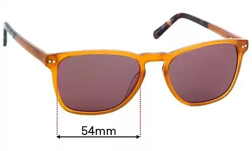Sunglass Fix Replacement Lenses for Specsavers Monkfish Sun Rx - 54mm Wide Specsavers Monkfish Sun Rx Replacement Lenses 54mm wide