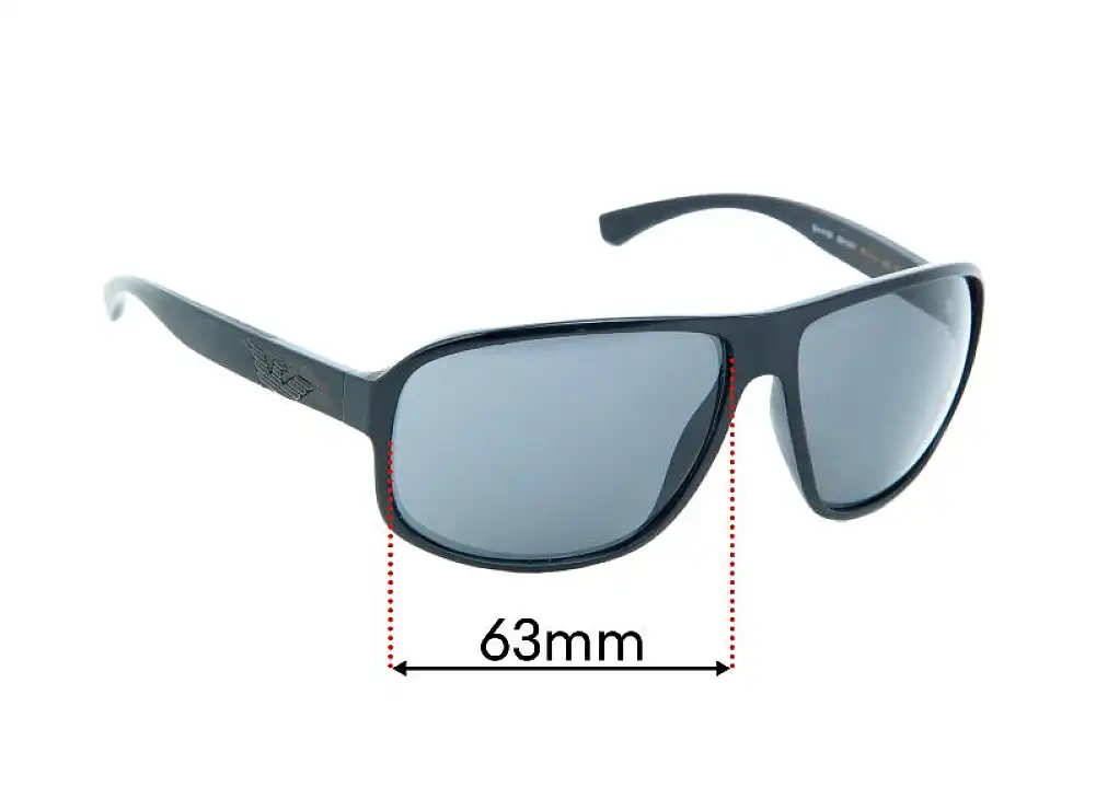 Sunglass Fix Replacement Lenses for Emporio Armani EA4130 - 63mm Wide Sunglass Fix Replacement Lenses for Emporio Armani EA4130 - 63mm Wide