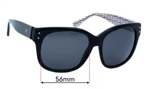 Sunglass Fix Replacement Lenses for Coach HC 8086 Sienna - 56mm Wide Coach HC 8086 Sienna Replacement Lenses 56mm wide