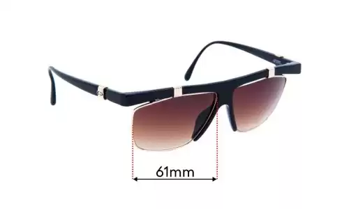 Sunglass Fix Replacement Lenses for Christian Dior 2555 - 61mm Wide Christian Dior 2555 Replacement Lenses 61mm wide