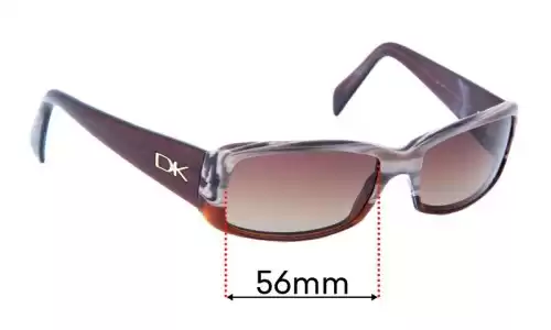 Donna Karan DK1007 Replacement Lenses - 56mm Donna Karan DK1007 Replacement Sunglass Lenses - 56mm Wide