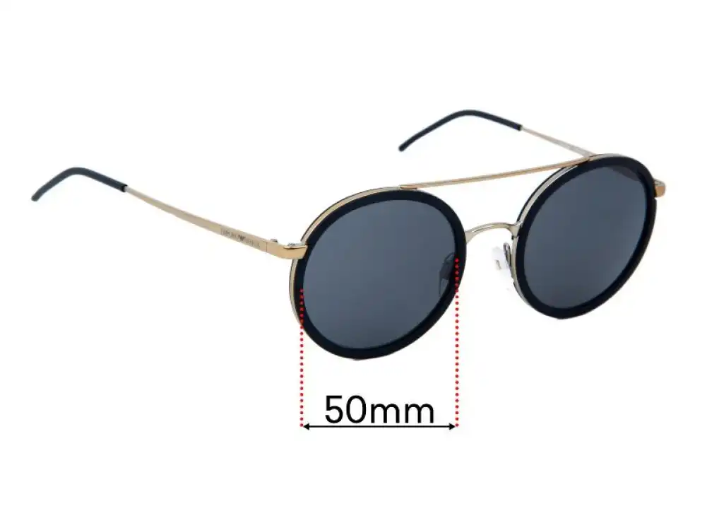 Sunglass Fix Replacement Lenses for Emporio Armani EA2041 - 50mm Wide Sunglass Fix Replacement Lenses for Emporio Armani EA2041 - 50mm Wide