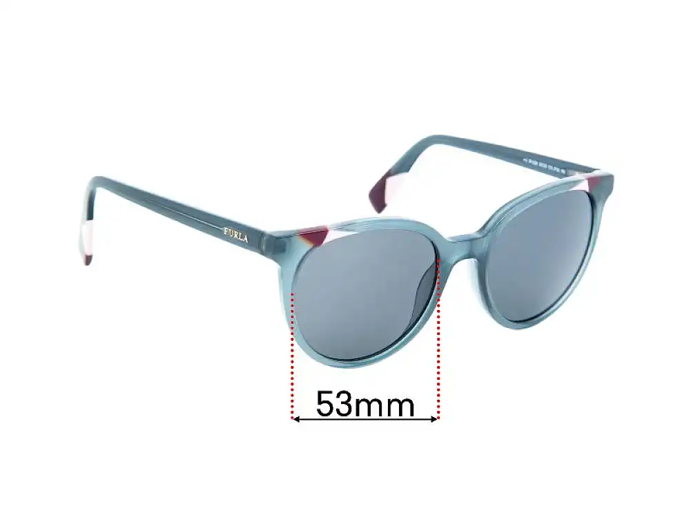 Sunglass Fix Replacement Lenses for Furla SFU229 - 53mm Wide Sunglass Fix Replacement Lenses for Furla SFU229 - 53mm Wide